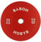 1x25kg Olympic Weight Plates - Red Coloured Bumper Weights Colour Home Gym Equipment - 2 50mm Hole Diamteter - For Body Building, Power Lifting and Strength Training - Set of 2 Plates