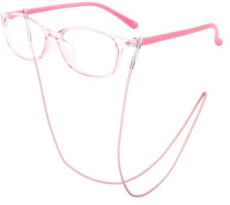 EHDWXVZM 1 Stück Kinderbrille, 1 Stück Brillenkordel, Anti-Blaulicht-Brille, Modische Brille, Leichte Kinderbrille, Strahlenschutzbrille Zum Lernen Oder Spielen