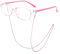 EHDWXVZM 1 Stück Kinderbrille, 1 Stück Brillenkordel, Anti-Blaulicht-Brille, Modische Brille, Leichte Kinderbrille, Strahlenschutzbrille Zum Lernen Oder Spielen