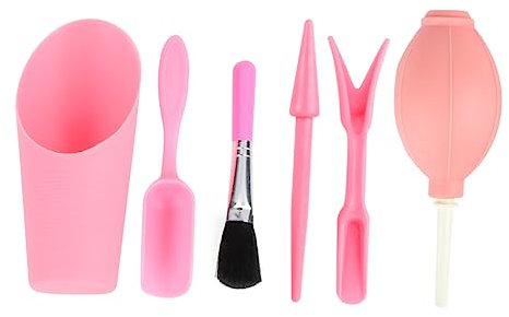 Happyyami 6pezzi Attrezzi Per Bonsai Strumenti Per Piantare Piante Kit Per Principianti Secchio Spazzola Per Giardinaggio Design Ergonomico Materiale Facile Trasporto e Stoccaggio