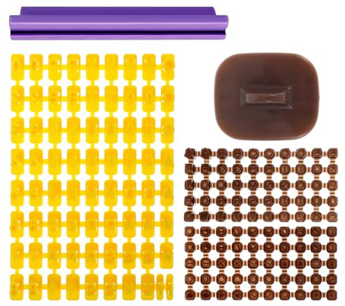Ptwola 2 Sets Buchstaben Zahlen Ausstechformen-Set Kuchen Fondant Formen Alphabet Stempel Ausstechformen DIY Form für Kreative Back und Bastelprojekte