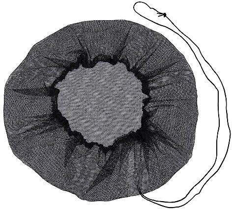 YUOIUX Cubiertas para barriles de lluvia, cubos de recogida de agua, cubiertas de pantalla de hojas, barriles de lluvia con cordón