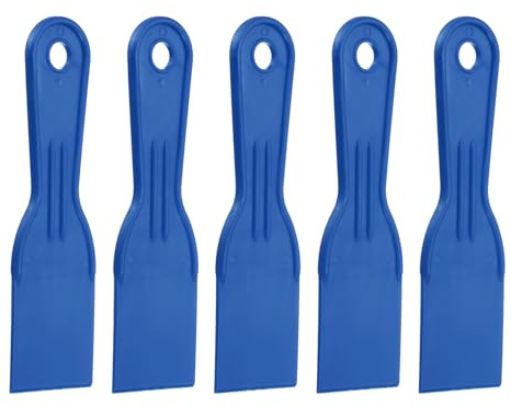 QUARKZMAN 5Pcs Espátula Raspador 2 Ancho Espátula De Plástico Azul