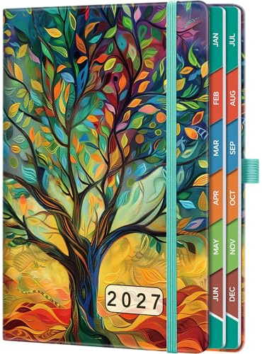 HwxBen 2027 Diary A5 Page A Day, Diary 2027 Day Per Page