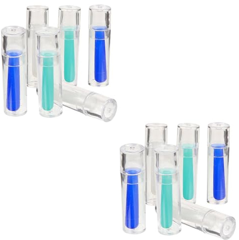 WOFASHPURET 12pcs Contact Lens Remover Tool with Storage Box, Portable Soft Rubber and Plastic Plunger for Safe Removal of Scleral and Monthly Lenses, for Travel and Office Use