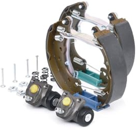 Bosch KS200 Kit Super Pro - Kit freno a tamburo posteriore - 1 set preassemblato, 2 cilindri freno a ruota, 4 ganasce freno