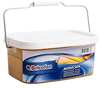 Cofan Pintura Plástica Monocapa | Apta para usar en Interiores | Capacidad 2,5 L | Color Arena