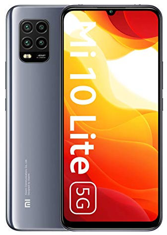 Xiaomi Mi 10 Lite 5G Smartphone, 6 GB + 128 GB, 6.57'', AMOLED, 48 MP Quad-Camera, 4160mAh, Grigio (Cosmic Grey) (Ricondizionato)