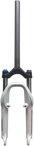 Kcolic Horquilla Delantera Bicicleta Rueda Pequeña 20 Pulgadas, Horquilla Suspensión MTB, Freno Disco Freno V Aleación Aluminio A,20