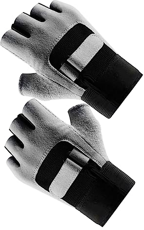 YARNOW 1paar Fitness-Handschuhe Für Männer Und Frauen Halbfinger Anti-rutsch Handschuhe Für Krafttraining Und Outdoor-aktivitäten Atmungsaktives Material Für Fitnessstudio Und
