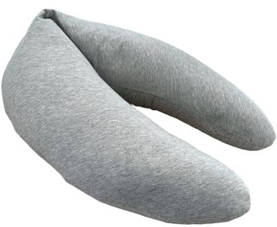 Steff Coussin d'allaitement - Gris - Housse Amovible et Lavable - Label Oeko-TEX Standard 100, 920/001