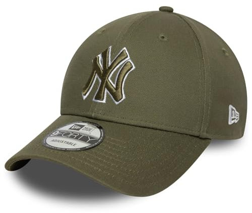 New Era 9Forty Strap Cap - Outline New York Yankees Oliv