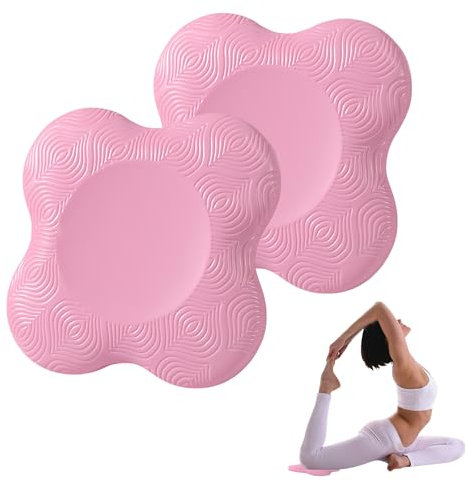 LBJFYHJN Lot de 2 coussins de yoga, genouillères, antidérapants, accessoires de yoga, résistants à l'usure, pour protéger les genoux, les chevilles, les mains et les coudes, pour yoga, gymnastique