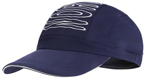 AYPOW Vattentät baseballkeps unisex, snabbtorkande sportlöparmössa med reflekterande brätte män kvinnor, UV-skydd solhatt justerbar vikning lätt utomhushatt för golf promenader camping, marinblå, one