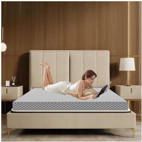 Dai Lufei Mattress Full, Memory Foam Super King Size‌ mattress, Medium Firm Support, Mattress Protector with Zipper Removable Cover,Soft Comfort(Grey, Super King Size‌ 7.6cm)