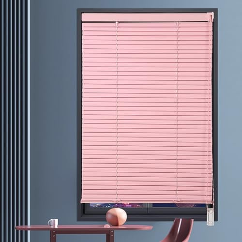 Tende veneziane in alluminio rosa da 25 mm, per finestre della cucina, facili da montare, persiane orizzontali, dimensioni personalizzate (150 cm x 120 cm), tende ombreggianti e privacy per casa e