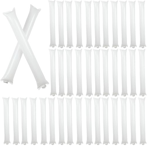Team Spirit Boom Sticks, generadores de ruido inflables | 40 palitos de porristas para animar juguetes,Palillo portátil para animar, badajo para, hacedores de ruido, recuerdos de para celebrac