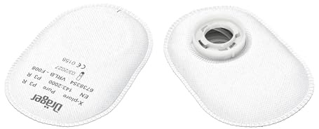 Dräger X-plore 20 Pure P3 Bayonet Filters, Replacement Particle Filters Protecting Against Asbestos, Wood Dust and Metal Dust