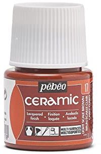 PEBEO Keramisk färg, vätska, ljusskala brun, 45 ml (förpackning med 1)
