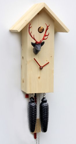 Rombach & Haas Moderne Kuckucksuhr Simple line, 8 Tage Werk