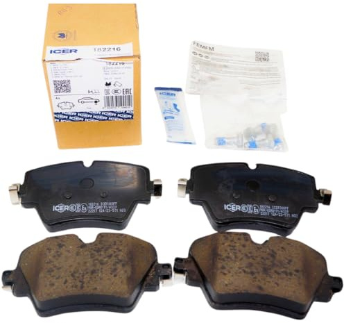 ICER Brakes Compatible with Select BMW Vehicles: Front Disc Brake Pads Set 182216 OE# 34-10-6-882-418