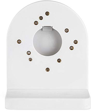 Telecamera di sicurezza, CCTV di plastica universale della cupola della parete della macchina fotografica di plastica dell'ABS Supporto bianco del basamento per l'audio bidirezionale dell'interno e al