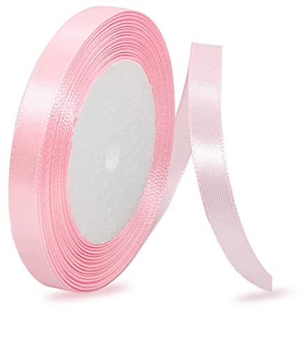 Nastro di Raso Rosa Arrosto, larghezza 10 mm, 23 metri, per confezioni regalo, fai da te, bouquet, progetti di cucito, creazione di fiocchi, decorazioni di compleanno e matrimonio