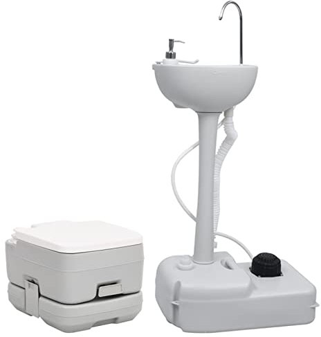 CIADAZ Tragbare Campingtoilette mit Waschbecken, Camping Toiletten, Urinflaschen Für Männer, Camping WC, Mobile Toilette, Urinella Für Frauen3186667
