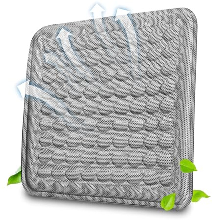 Gel Seat Cushion,office chair Light and thin in summer Breathable Seat Cushion Cool Gel Cushion Honeycomb Design,with Relieving Back coccyx Pain Pressure, for Car Office Home Wheelchair&Chair