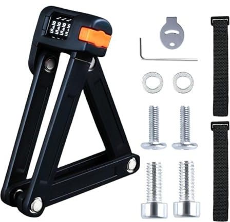 Cerradura de bicicleta plegable compacta, resistente antirrobo, antirrobo, accesorios de bicicleta portátiles de alta seguridad para puerta, puerta, bicicleta