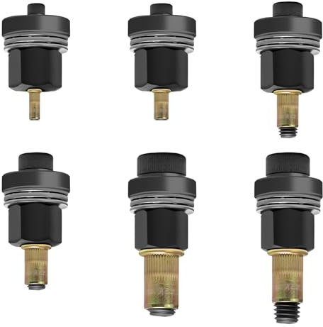 Sxutop 6 Pièces Écrous à Tête de Rivet à Main Riveteuse Pneumatique Ecrou a Sertir Pince a Insert Fileté M3 M4 M5 M6 M8 M10 M12 Ensemble Tête de Riveteuse Manuelle pour Ecrou Sertir Outil Rivetage