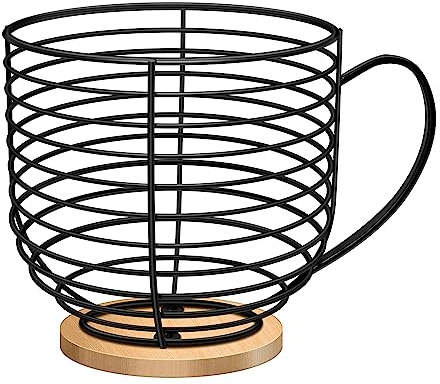 Kaffeekapselkorb,Kaffeekapseln Aufbewahrung,Kapsel kaffeepads Aufbewahrung,Kapselhalter,kaffee organizer für Theke, Kaffeebar, Metall-Kaffeekapsel-Aufbewahrungskorb.