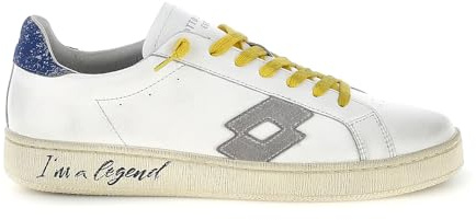 Lotto Leggenda Autograph Legend 2, Sneaker in Pelle da Uomo (White/Mushroom Gray/Daphne, Sistema Taglie Calzature EU, Adulto, Numero, Media, 42)