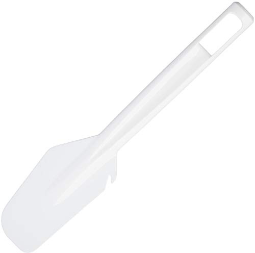 KitchenCraft Plastic Spatula, Flexible Bowl Scraper, for Cooking and Baking, 26.5 cm, White