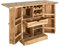 invicta INTERIOR riess-Ambiente.de Handgearbeiteter Barschrank MOSAICO 130cm Akazie Massivholz 3D Effekt Hausbar Weinschrank