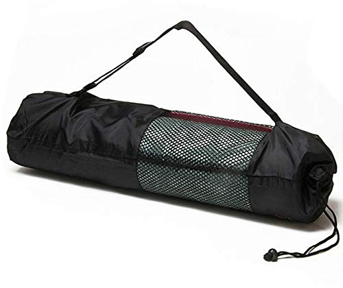 Sac de transport portable en nylon pour tapis de yoga - Sangle centrale réglable - Confortable et respectueux de l'environnement, M, Nylon, Autres pierres précieuses