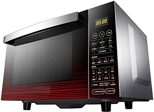 RKYRRKI Horno Solo Horno De Microondas En Silver Tact Horno Individual Eléctrico Integrado - Cocina De Horno Halógeno De Convección Premium De Acero Inoxidable Ideal para Asar, Hornear Útil