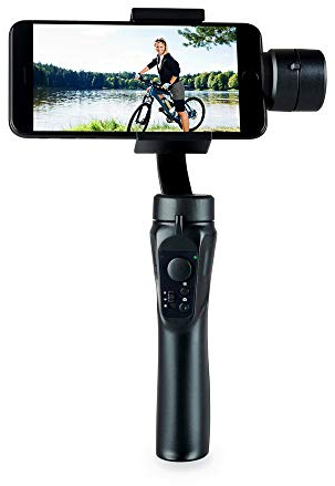 YIWENG H4 Handheld Gimbal Stabilisator 3-Achsen Smart Anti-Shake Handheld Gimbal Handy Video Vlog Stabilisator Schwarz,Shorts pretos para Mulheres de Cintura alta