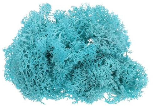 PATIKIL Muschio Finto 3,5 OZ, Muschio Renna Conservato Muschio Artificiale per Centrotavola e Decorazioni per Piante Vaso, Artigianato Natalizio, Blu Scuro