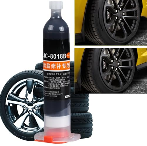50ML Instant Car Tire Repair Liquid,Car Tire Coating Wax,Black Tyre Repair,Tire Repair Glue Liquid,Tire Repair Glue,Rubber Cement,Puncture Repair Glue,Black Sealant,Tire Cleaner Cream,Tyre Repair Glue