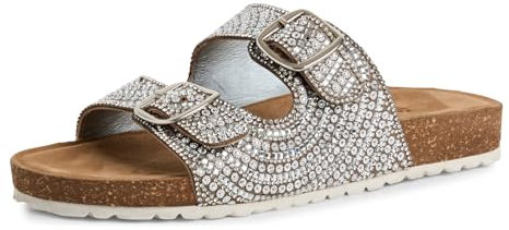 Tamaris Pantolette Damen Flach metallic,EU 38