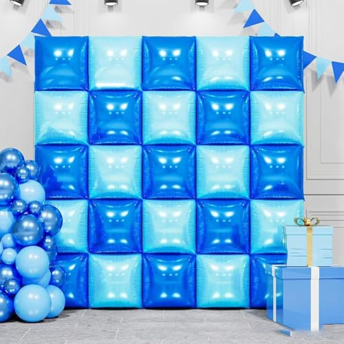 Double Sided Square Foil Balloons Wall,Foil Balloons Tunnel Arch Kit,Balloons Backdrop Tunnel Arch Kit Mylar Square Balloons for Bachelorette,Anniversary,Wedding,Birthday Party Background Decoration