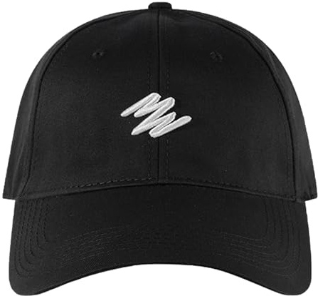 QUALTRIXIAN Baseball Cap Mens Unisex Embroidery Hats Cotton Adjustable Trucker Caps Summer Sun Visor Hat Golf Running Hat Outdoor Sport Hat Black
