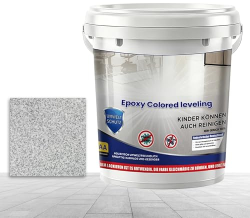Genérico Epoxy Colored Sand Paint - Self Leveling Non Slip Floor Coating for Concrete | Wear Resistant Resin Finish with Textured Grip, Indoor Outdoor for Waterproof Flooring Solution