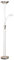 Endon Rome 230W & 33W Satin Chrome & Opal Glass Mother & Child Task Floor Light & Uplighter