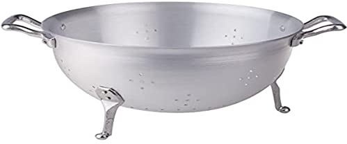 Pentole Agnelli, FAMA1522, Colapasta con 3 Piedi, Alluminio, Argento