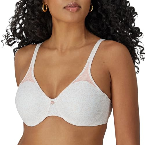 Bali womens Passion For Comfort Minimizer Underwire Bra, Pink Leaf Print, 34DDD