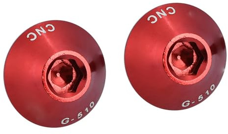 Alomejor 2Pcs Hexagon Screws Bolts and Screws M5 * 12mm Bicycle Water Bottle Cage Holder Bracket Screw Bolts for Bicycle Water Bottle Cage Replacement(Red)