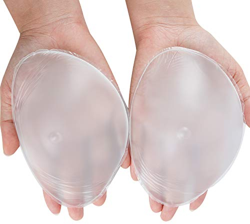 IVITA BH Insert Pads Silikon BH Einsätze Push up Bra Einlagen Brust Vergrößerung Brustpolster Brüste Verstärker für Bikini Badeanzüge (Weiß, L-261g/Paar-Cup C)