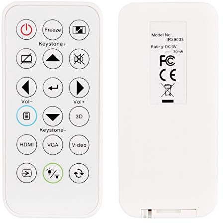 Aimdio BR-3079N Beamer Fernbedienung für Optoma DASSSG DAWSSG H183X H184X HD28i H114 H116ST S321 S322e S331 S334 S341 S342e S343 W330 W331 W334 W335 W341 W355 W400+ WU334 WU335 WU336 WU337 X340 X341